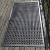 Outdoor Rubber Floor Mats Anti Slip Restaurant Commercial Kitchen Mat Rubber Drainage Mat 60 x 35 Heavy Duty Door Mat for Garage Garden Indoor Outside