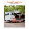 RV Leveling Pads, 4-Pack Rubber Trailer Jack Pads, Each with 5000 lbs Capacity, Jack Stabilizer Padding with Large Surface Area