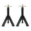 RV Adjustable Telescoping Stabilizer Jack Stand, Supports Stabilizer Jacks,16 to 30 Inches Adjustabe Height,6,000 Pound Capacity,Black Color, 2PACK