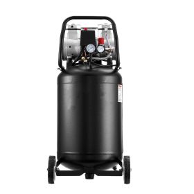 10-Gallon Air Compressor, 2HP 4.8 SCFM at 90PSI, Max 125PSI Pressure Oil-Free Air Compressor Tank, Portable on Wheels for Auto Repair, Tire Inflation