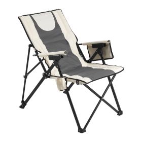 Folding Camping Chair, 3 Reclining Positions, Outdoor High Back Camping Chair, 260lbs Weight Capacity