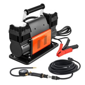 Dual-Cylinder Heavy Duty Air Compressor, 10.6CFM Portable Tire Inflator