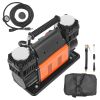 10.6 CFM Heavy Duty Air Compressor, 30s Fast Inflation | Dual-Cylinder Portable Tire Inflator