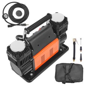 10.6 CFM Heavy Duty Air Compressor, 30s Fast Inflation | Dual-Cylinder Portable Tire Inflator