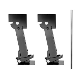 Telescoping Stabilizer Jack, 2PCS Telescoping Folding Trailer Jack, Trailer Swing Down Stabilizer Jack for RV Trailer, Supports 1000lbs Capacity Each