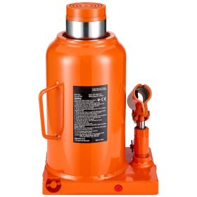 Hydraulic Bottle Jack, 50 Ton/110231 lbs Welded Bottle Jack with 11''-17.32'' Lifting Range & 3-Section Long Handle, for Car, Pickup, Truck, RV