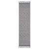 Guros Collection 96*26 inch Grey / White / Geometric Indoor / Outdoor Runner Rug