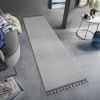 Guros Collection 96*26 inch White / Ivory / Medallion Indoor / Outdoor Runner Rug
