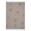 LOOM & LUXE Collection 5X7 Cream /Trellis Indoor/Outdoor Area Rug
