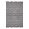 LOOM & LUXE Collection 6X9 Grey/White /Geometric Indoor/Outdoor Area Rug