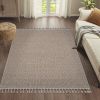 Guros Collection 72*48 inch Beige / Medallion Indoor / Outdoor Area Rug