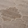 Guros Collection 96*26 inch Cream / Trellis Indoor / Outdoor Runner Rug