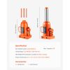 Hydraulic Bottle Jack, 30 Ton/66138 lbs Welded Bottle Jack with 11.22''-18.66'' Lifting Range & 3-Section Long Handle, for Car, Pickup, Truck, RV