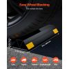 Parking Stopper, 16 Inch 2 Pcs Heavy Duty Parking Aid for Garage, PP Curb Garage Floor Stopper with Reflective Strips