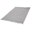LOOM & LUXE Collection 4X6 White/Ivory /Medallion Indoor/Outdoor Area Rug