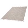 LOOM & LUXE Collection 5X7 Ivory /Trellis Indoor/Outdoor Area Rug