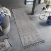 Guros Collection 96*26 inch White / White / Traditional Indoor / Outdoor Runner Rug