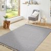 Guros Collection 72*48 inch White / Ivory / Medallion Indoor / Outdoor Area Rug