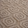 Guros Collection 90*63 inch Mocha / Geometric Indoor / Outdoor Area Rug
