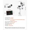 5-in-1 Wireless Weather Station, 7.5-Inch VA Display, Solar Powered Outdoor Sensor, Rain Gauge, Indoor Outdoor for Weather Forecast, Temperature