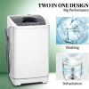 Compact washing machine, portable, fully automatic, white