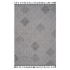 LOOM & LUXE Collection 5X7 White/Grey /Trellis Indoor/Outdoor Area Rug