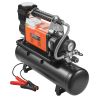 12V Heavy Duty Air Compressor with 6L Tank Kit, 6.35 CFM Portable Tire Inflator