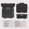 Hard Pistol Cases with Pre-cut Lining, Waterproof & Dustproof Hard Gun Case for 6 Pistol, 19.3×17.1×8.3 in Lockable Pistol Case, Black