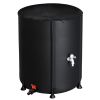 50 Gallon Folding Rain Barrel Water Collector Black