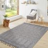 Guros Collection 72*48 inch White / White / Traditional Indoor / Outdoor Area Rug