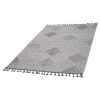 LOOM & LUXE Collection 5X7 White/Grey /Trellis Indoor/Outdoor Area Rug