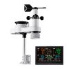 5-in-1 Wi-Fi Weather Station, 7.5-Inch VA Display, Wireless Solar Powered Outdoor Sensor, Rain Gauge, Indoor Outdoor for Weather Forecast