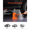 Hydraulic Bottle Jack, 50 Ton/110231 lbs Welded Bottle Jack with 11''-17.32'' Lifting Range & 3-Section Long Handle, for Car, Pickup, Truck, RV