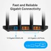 AC1200 Gigabit WiFi Router Dual Band MU MIMO Wireless Internet Router, 4 x Antennas, OneMesh and AP Mode, Long Range Coverage