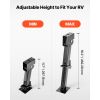 Telescoping Stabilizer Jack, 2PCS Telescoping Folding Trailer Jack, Trailer Swing Down Stabilizer Jack for RV Trailer, Supports 1000lbs Capacity Each
