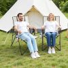 Folding Camping Chair, 3 Reclining Positions, Outdoor High Back Camping Chair, 260lbs Weight Capacity