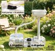 Portable Camping Sink Handwashing Station Basin with 4.5 Gal Tank 6.3 Gal Recovery Tank Rolling Wheels Soap Dispenser for RV Outdoor Events Gatherings