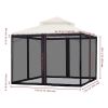 Gazebo Replacement Mosquito Netting 10*12Inch/Black