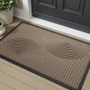 Outdoor Mat 17"x30" Non Slip Front Door Mat Outside Absorbent Rubber Welcome Mat Low Profile Dirt Trapper Indoor Outdoor Doormat Boho Arch Door Mat Ou