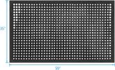 Outdoor Rubber Floor Mats Anti Slip Restaurant Commercial Kitchen Mat Rubber Drainage Mat 60 x 35 Heavy Duty Door Mat for Garage Garden Indoor Outside