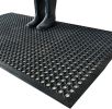 Outdoor Rubber Floor Mats Anti Slip Restaurant Commercial Kitchen Mat Rubber Drainage Mat 60 x 35 Heavy Duty Door Mat for Garage Garden Indoor Outside