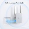 WiFi 6 Range Extender w/Ethernet Port | 1.5G Dual-Band Wireless Repeater Amplifier | Up to 1800 Sq. Ft.